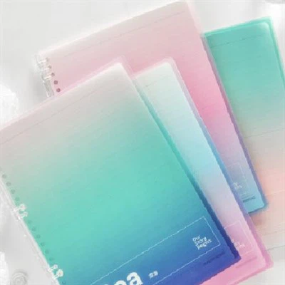 Quaderno a spirale a fogli mobili con colori sfumati